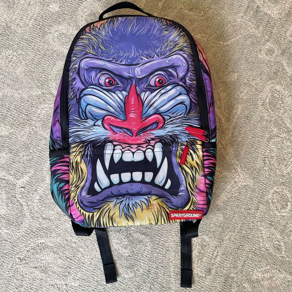 Sprayground Limited Edition Jungle Beast Ape Backpack Rare